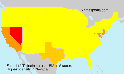 Surname Tajiddin in USA Surname Tajiddin in USA