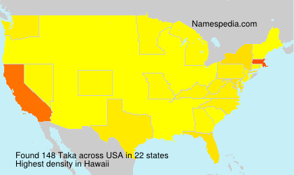 Surname Taka in USA Surname Taka in USA