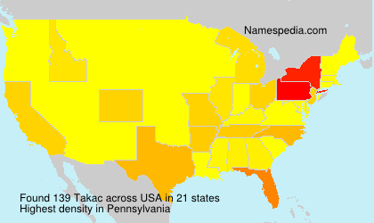 Surname Takac in USA Surname Takac in USA