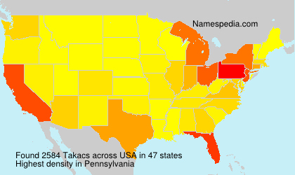 Surname Takacs in USA Surname Takacs in USA