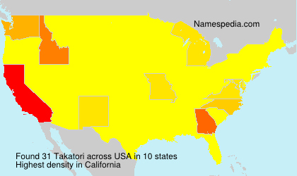 Surname Takatori in USA Surname Takatori in USA