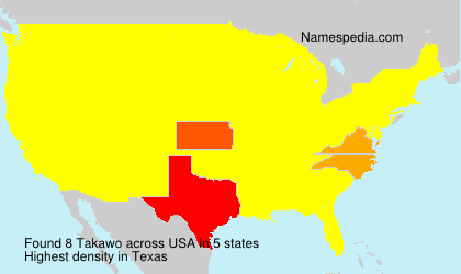 Surname Takawo in USA Surname Takawo in USA