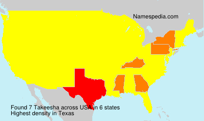 Surname Takeesha in USA Surname Takeesha in USA