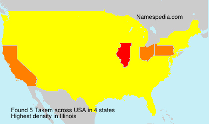 Surname Takem in USA Surname Takem in USA