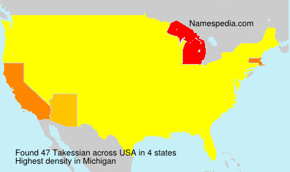 Surname Takessian in USA Surname Takessian in USA