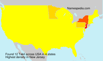 Surname Takil in USA Surname Takil in USA