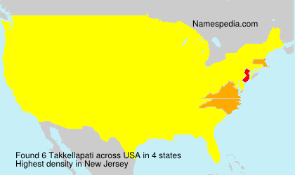 Surname Takkellapati in USA Surname Takkellapati in USA
