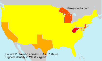 Surname Takubo in USA Surname Takubo in USA