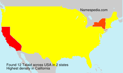 Surname Talaid in USA Surname Talaid in USA