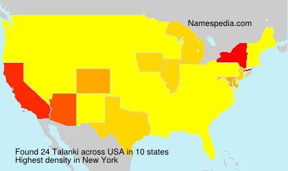 Surname Talanki in USA Surname Talanki in USA
