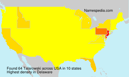 Surname Talarowski in USA Surname Talarowski in USA