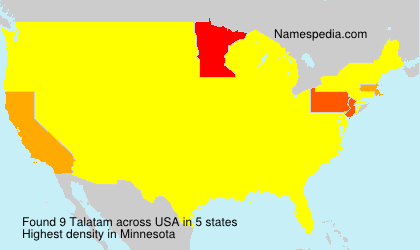 Surname Talatam in USA
