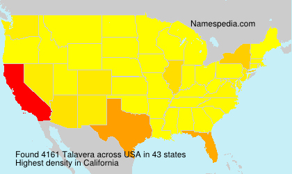 Surname Talavera in USA Surname Talavera in USA