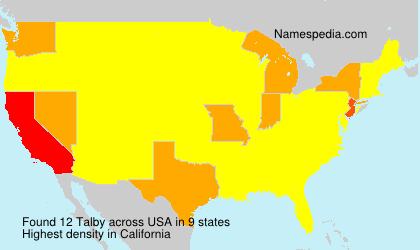 Surname Talby in USA Surname Talby in USA