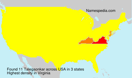 Surname Talegaonkar in USA Surname Talegaonkar in USA