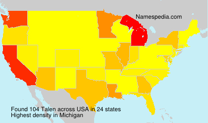 Surname Talen in USA Surname Talen in USA