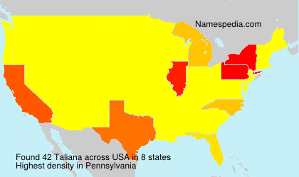 Surname Taliana in USA Surname Taliana in USA