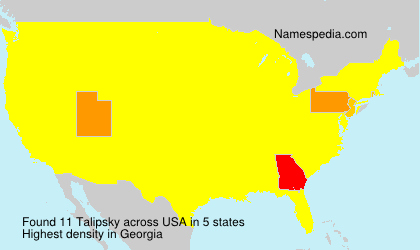 Surname Talipsky in USA Surname Talipsky in USA