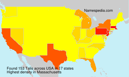 Surname Talis in USA Surname Talis in USA
