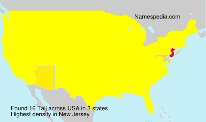 Surname Talj in USA Surname Talj in USA