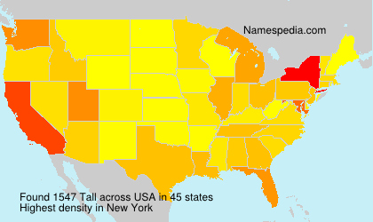 Surname Tall in USA Surname Tall in USA
