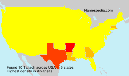 Surname Tallach in USA Surname Tallach in USA