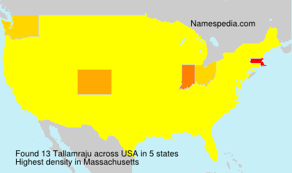Surname Tallamraju in USA Surname Tallamraju in USA