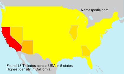 Surname Talledos in USA Surname Talledos in USA
