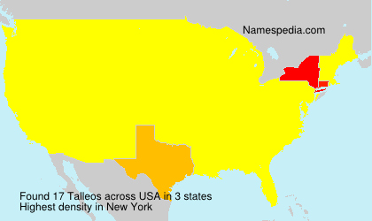 Surname Talleos in USA