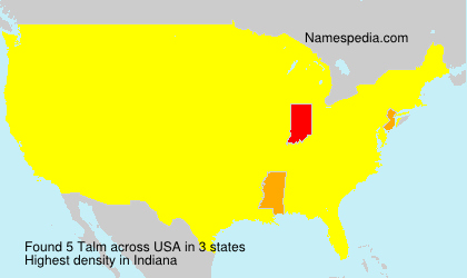 Surname Talm in USA Surname Talm in USA