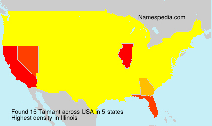 Surname Talmant in USA Surname Talmant in USA