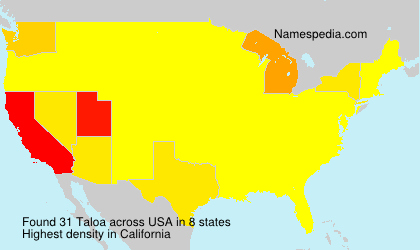 Surname Taloa in USA Surname Taloa in USA