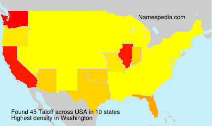Surname Taloff in USA Surname Taloff in USA