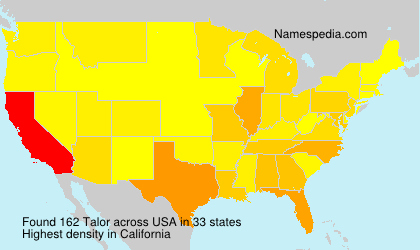 Surname Talor in USA Surname Talor in USA