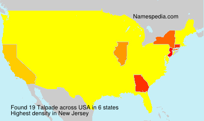 Surname Talpade in USA Surname Talpade in USA