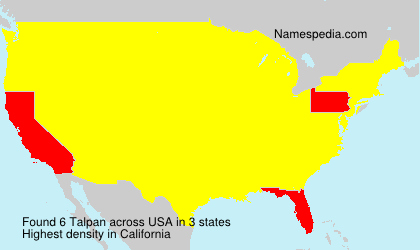 Surname Talpan in USA Surname Talpan in USA