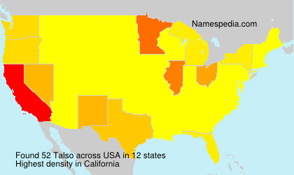 Surname Talso in USA Surname Talso in USA