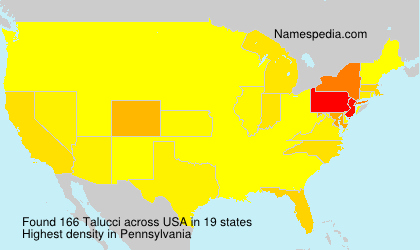 Surname Talucci in USA Surname Talucci in USA