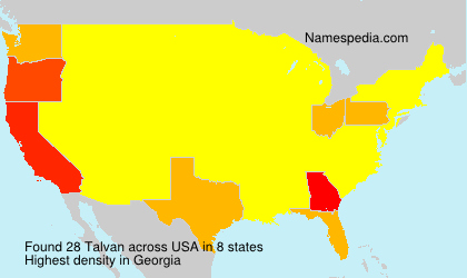 Surname Talvan in USA Surname Talvan in USA