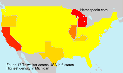 Surname Talwalker in USA Surname Talwalker in USA