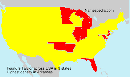 Surname Talylor in USA Surname Talylor in USA