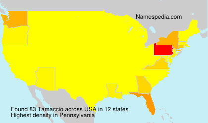 Surname Tamaccio in USA Surname Tamaccio in USA
