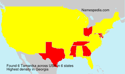 Surname Tamanika in USA Surname Tamanika in USA