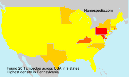 Surname Tambedou in USA Surname Tambedou in USA
