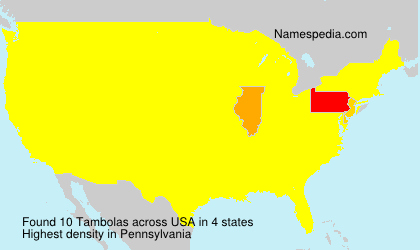 Surname Tambolas in USA Surname Tambolas in USA