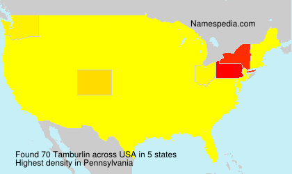 Surname Tamburlin in USA Surname Tamburlin in USA