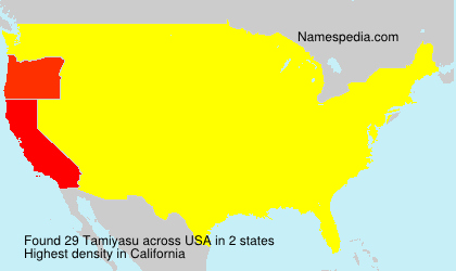 Surname Tamiyasu in USA Surname Tamiyasu in USA