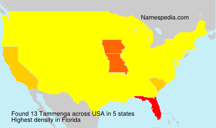 Surname Tammenga in USA Surname Tammenga in USA