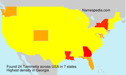 Surname Tammetta in USA Surname Tammetta in USA