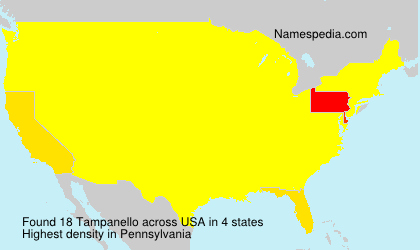 Surname Tampanello in USA Surname Tampanello in USA